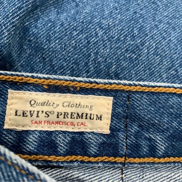 Levi’s Wedgie Jeans Women's Size 27 Quality Premium Distressed Denim Medium wash - Picture 7 of 16